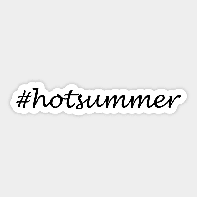 Hot Summer - Hashtag Design Sticker by Sassify